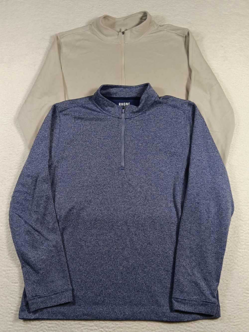 Rhone Pullover Mens XL Commuter 1/4 Zip Sweater Performance Golf Lot Of 2